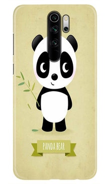 Panda Bear Mobile Back Case for Redmi Note 8 Pro  (Design - 317)
