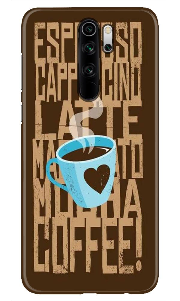 Love Coffee Mobile Back Case for Redmi Note 8 Pro(Design - 351)