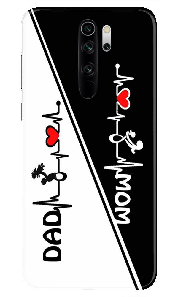 Love Mom Dad Mobile Back Case for Redmi Note 8 Pro  (Design - 385)