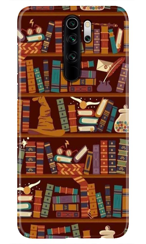Book Shelf Mobile Back Case for Redmi Note 8 Pro(Design - 390)