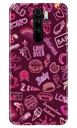 Party Theme Mobile Back Case for Redmi Note 8 Pro(Design - 392)