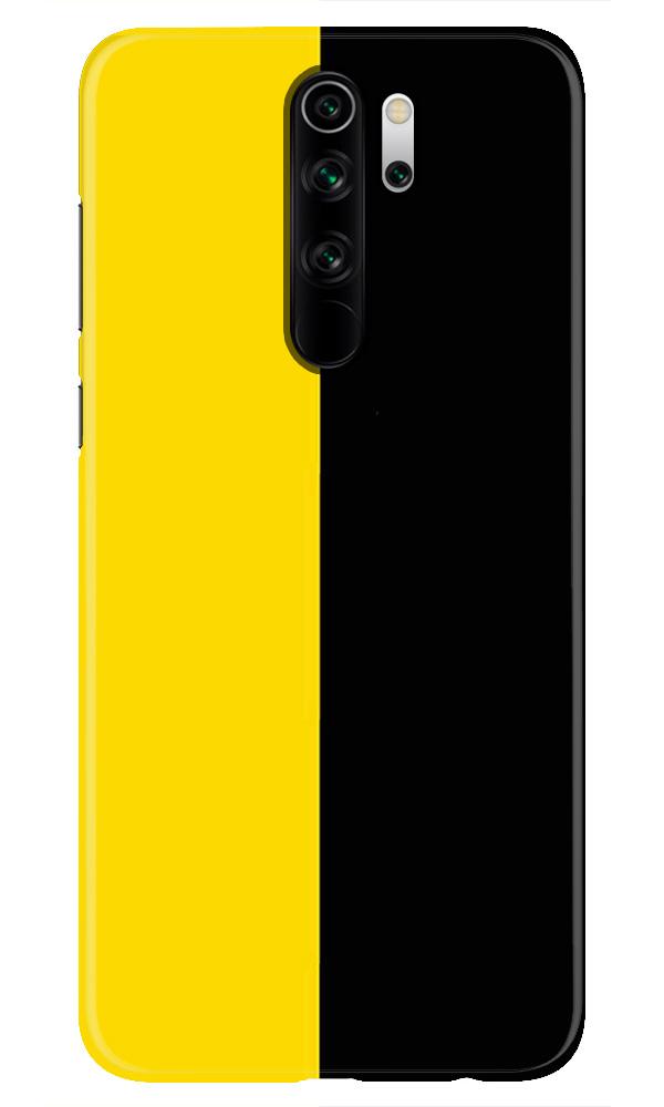 Black Yellow Pattern Mobile Back Case for Redmi Note 8 Pro  (Design - 397)