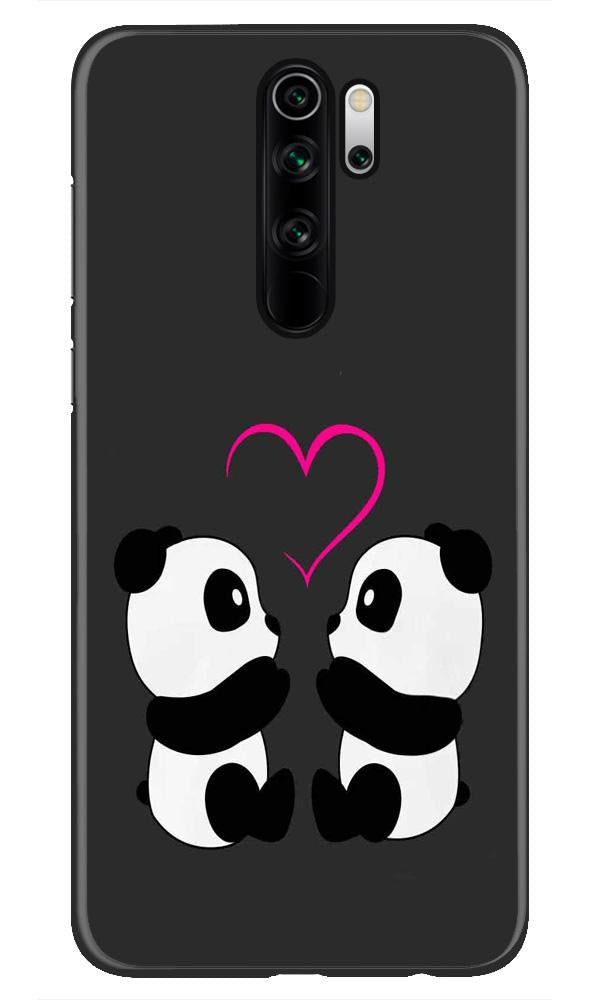 Panda Love Mobile Back Case for Redmi Note 8 Pro(Design - 398)