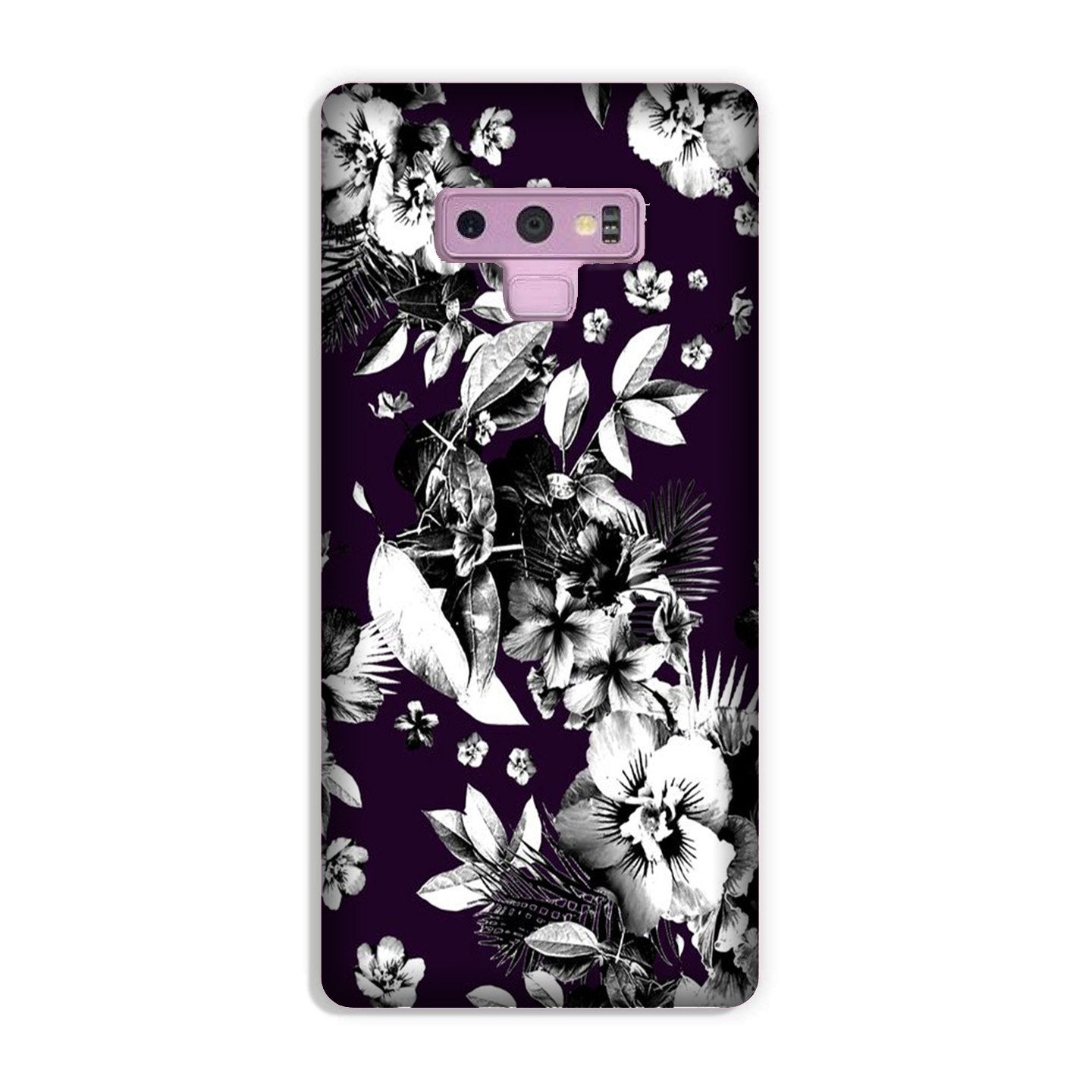 white flowers Case for Galaxy Note 9