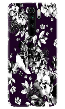 white flowers Mobile Back Case for Poco M2 (Design - 7)