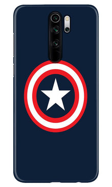 Captain America Mobile Back Case for Poco M2 (Design - 42)