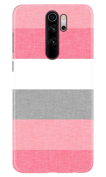 Pink white pattern Mobile Back Case for Poco M2 (Design - 55)