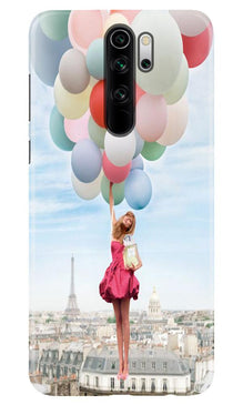 Girl with Baloon Mobile Back Case for Poco M2 (Design - 84)