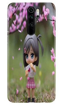 Cute Girl Mobile Back Case for Xiaomi Redmi 9 Prime (Design - 92)
