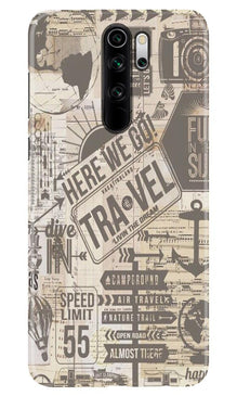 Travel Mobile Back Case for Xiaomi Redmi 9 Prime  (Design - 104)