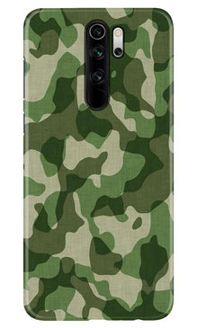 Army Camouflage Mobile Back Case for Xiaomi Redmi 9 Prime  (Design - 106)