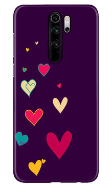 Purple Background Mobile Back Case for Xiaomi Redmi 9 Prime  (Design - 107)