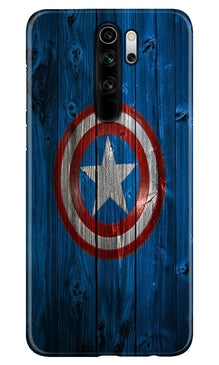 Captain America Superhero Mobile Back Case for Xiaomi Redmi 9 Prime  (Design - 118)