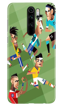 Football Mobile Back Case for Xiaomi Redmi 9 Prime  (Design - 166)