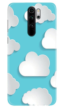 Clouds Mobile Back Case for Poco M2 (Design - 210)