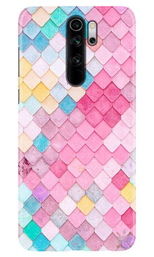 Pink Pattern Mobile Back Case for Poco M2 (Design - 215)