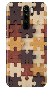 Puzzle Pattern Mobile Back Case for Poco M2 (Design - 217)