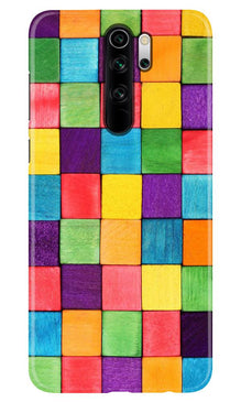 Colorful Square Mobile Back Case for Poco M2 (Design - 218)