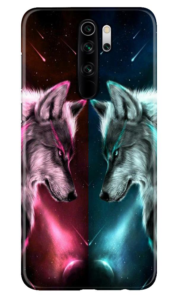 Wolf fight Case for Xiaomi Redmi 9 Prime (Design No. 221)