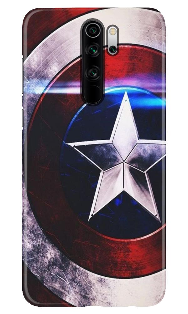 Captain America Shield Case for Xiaomi Redmi 9 Prime (Design No. 250)
