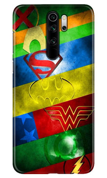Superheros Logo Mobile Back Case for Xiaomi Redmi 9 Prime (Design - 251)