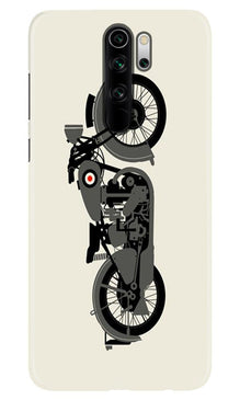 MotorCycle Mobile Back Case for Poco M2 (Design - 259)