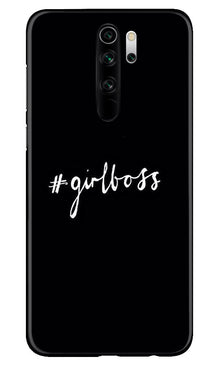 #GirlBoss Mobile Back Case for Xiaomi Redmi 9 Prime (Design - 266)