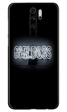 Girl Boss Black Mobile Back Case for Xiaomi Redmi 9 Prime (Design - 268)