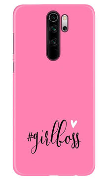 Girl Boss Pink Mobile Back Case for Poco M2 (Design - 269)