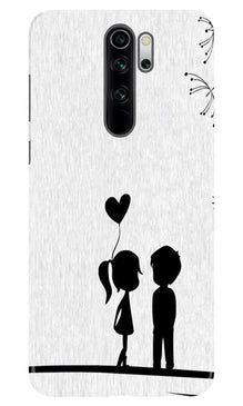 Cute Kid Couple Mobile Back Case for Xiaomi Redmi 9 Prime (Design - 283)