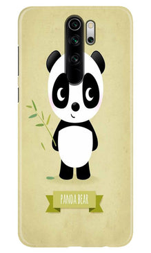 Panda Bear Mobile Back Case for Xiaomi Redmi 9 Prime (Design - 317)