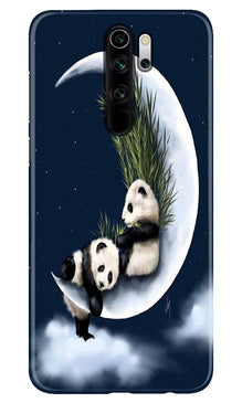 Panda Moon Mobile Back Case for Xiaomi Redmi 9 Prime (Design - 318)