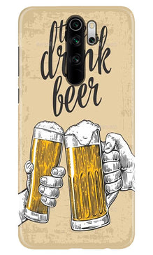 Drink Beer Mobile Back Case for Xiaomi Redmi 9 Prime (Design - 328)