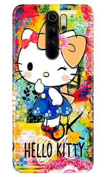 Hello Kitty Mobile Back Case for Xiaomi Redmi 9 Prime (Design - 362)
