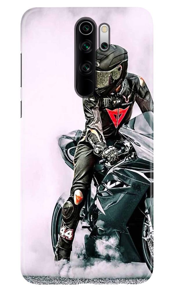 Biker Mobile Back Case for Xiaomi Redmi 9 Prime (Design - 383)