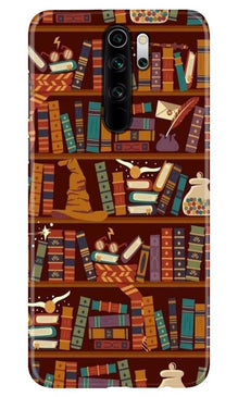 Book Shelf Mobile Back Case for Xiaomi Redmi 9 Prime (Design - 390)