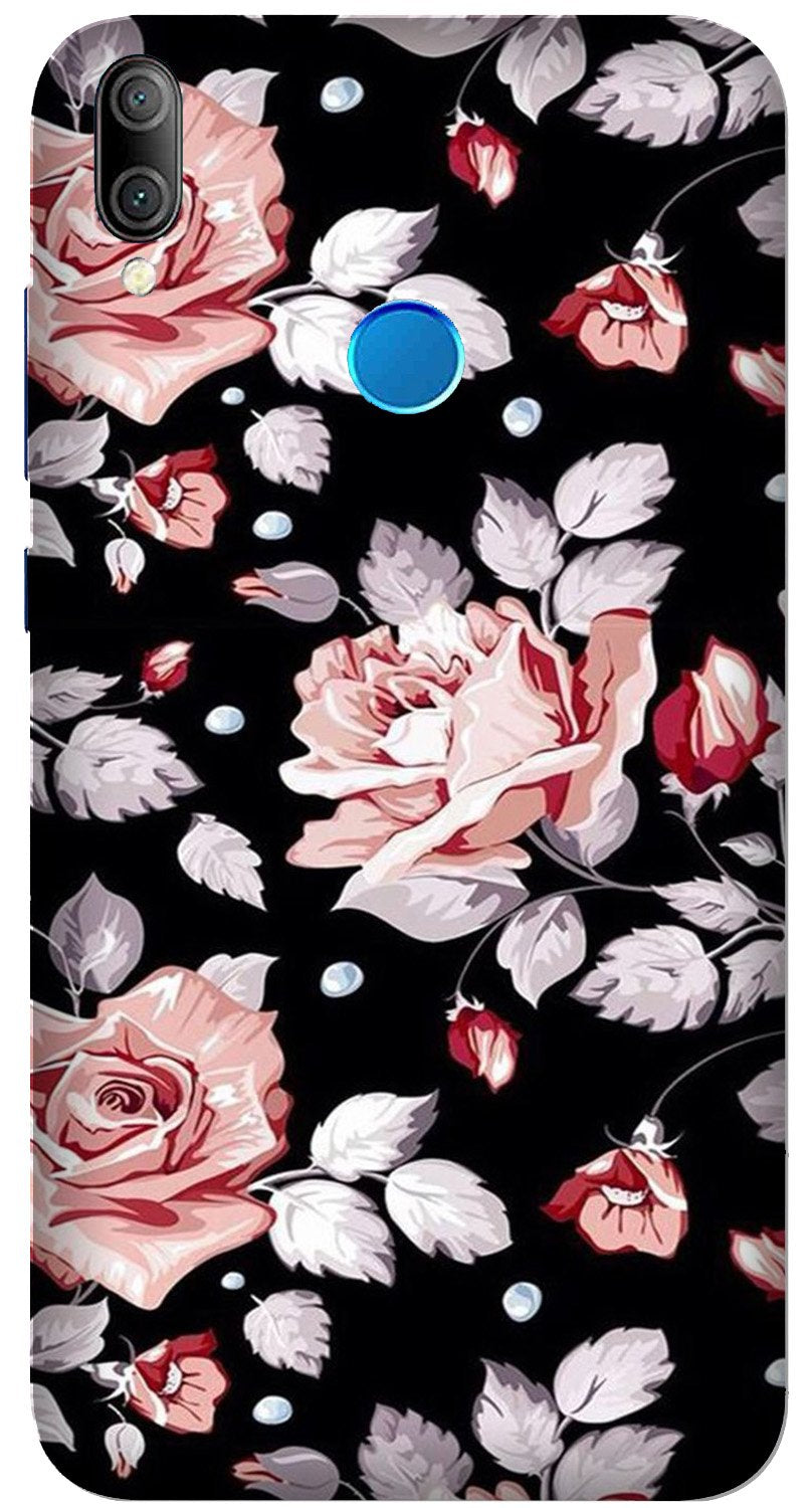 Pink rose Case for Huawei Y7 Prime 2019 Model
