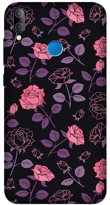 Rose Black Background Mobile Back Case for Asus Zenfone Max Pro M1 (Design - 27)
