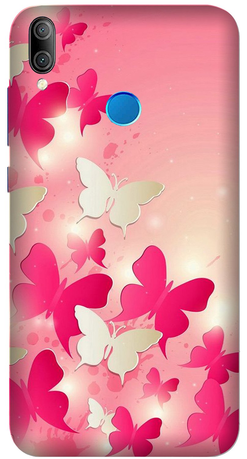 White Pick Butterflies Case for Xiaomi Redmi Note 7S