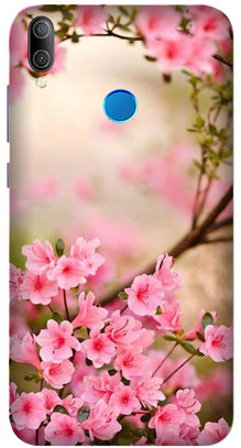 Pink flowers Mobile Back Case for Asus Zenfone Max Pro M1 (Design - 69)