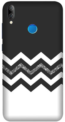 Black white Pattern2Mobile Back Case for Huawei Nova 3i (Design - 83)
