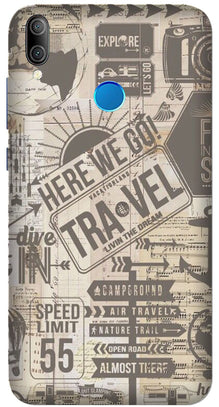 Travel Mobile Back Case for Huawei Nova 3i  (Design - 104)