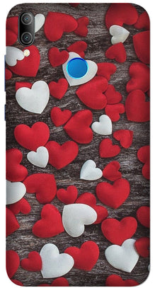 Red White Hearts Mobile Back Case for Asus Zenfone Max M1  (Design - 105)