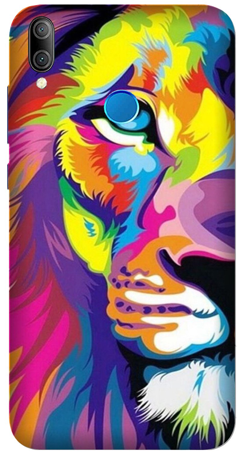 Colorful Lion Case for Realme 3 Pro  (Design - 110)