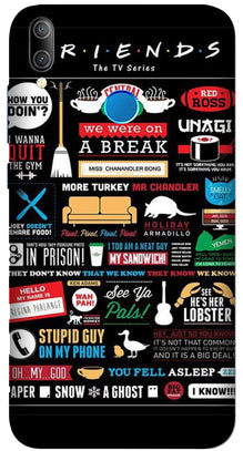 Friends Case for Huawei Y7 Prime 2019 Model  (Design - 145)