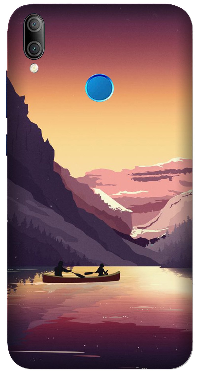 Mountains Boat Case for Asus Zenfone Max Pro M1 (Design - 181)