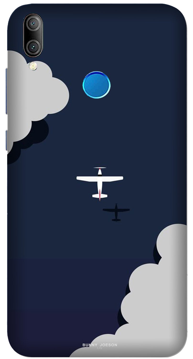 Clouds Plane Case for Huawei Y7 Prime 2019 Model (Design - 196)