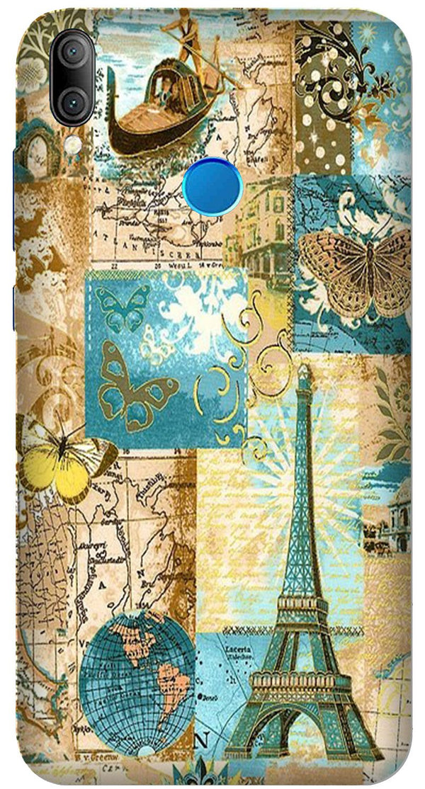 Travel Eiffel Tower Case for Asus Zenfone Max Pro M1 (Design No. 206)