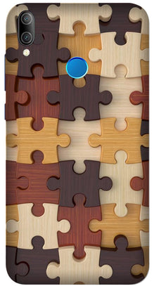 Puzzle Pattern Mobile Back Case for Asus Zenfone Max Pro M1 (Design - 217)