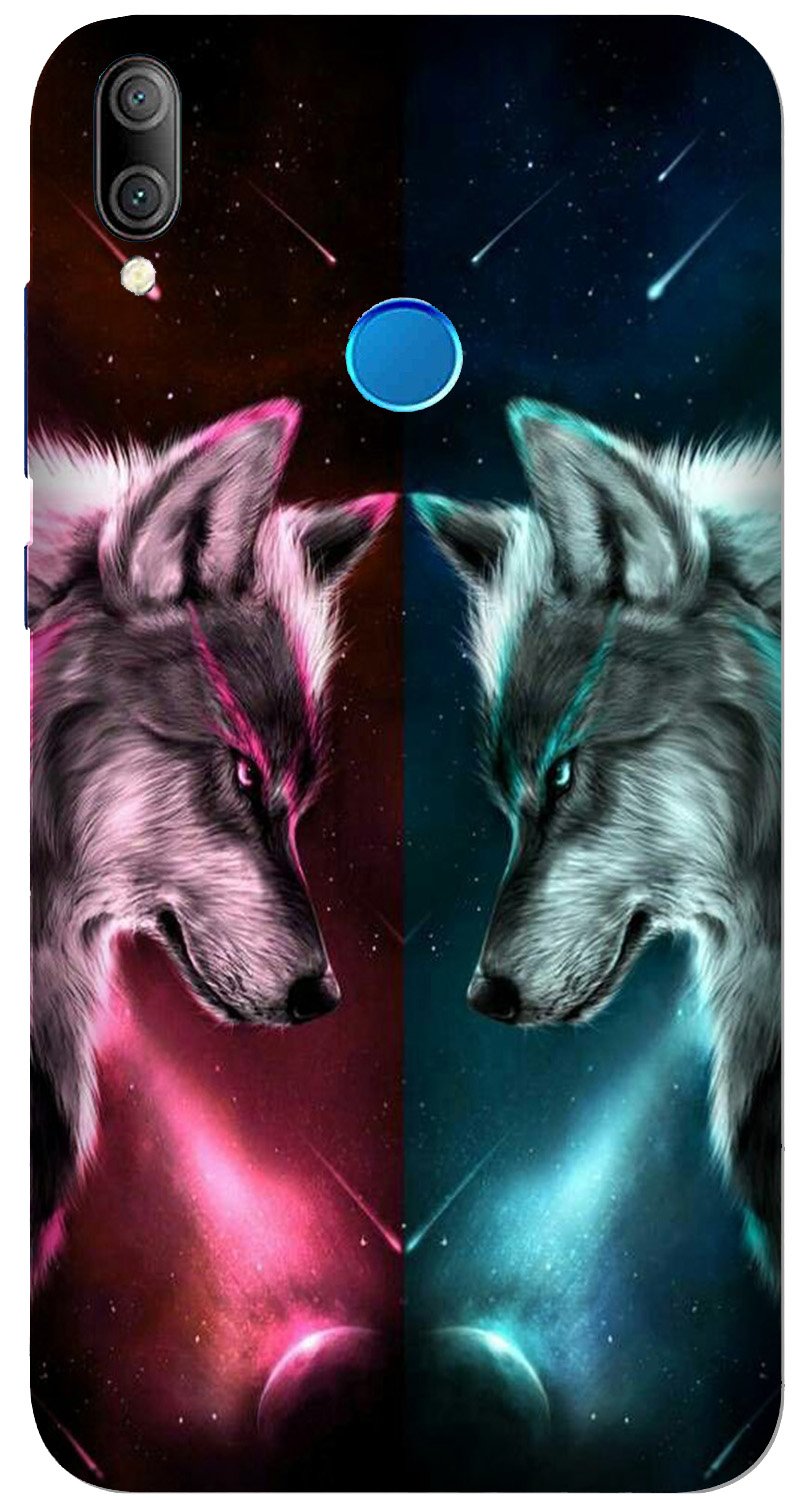 Wolf fight Case for Xiaomi Redmi Note 7S (Design No. 221)